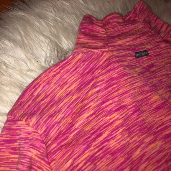pink columbia 1/4 zip up jacket / columbia long sleeve - Picture 2 of 6